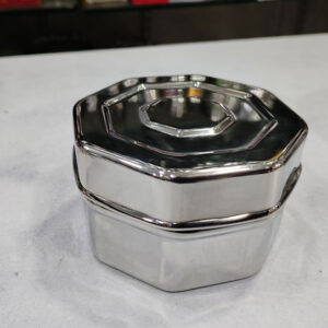 steel gift items | fancy steel box hexagonal | mt012
